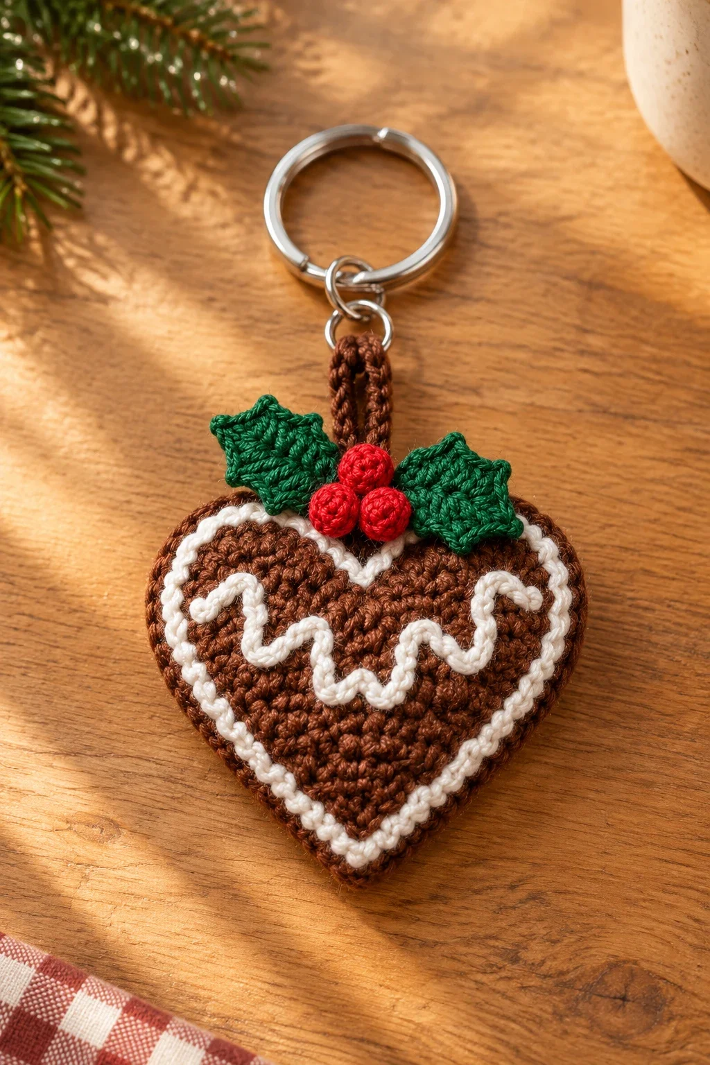 Fertigfoto des Lebkuchen-Herzens am Ring